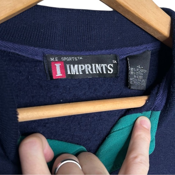 Vintage M.E. Sports Collared Sweatshirt - Picture 6 of 6